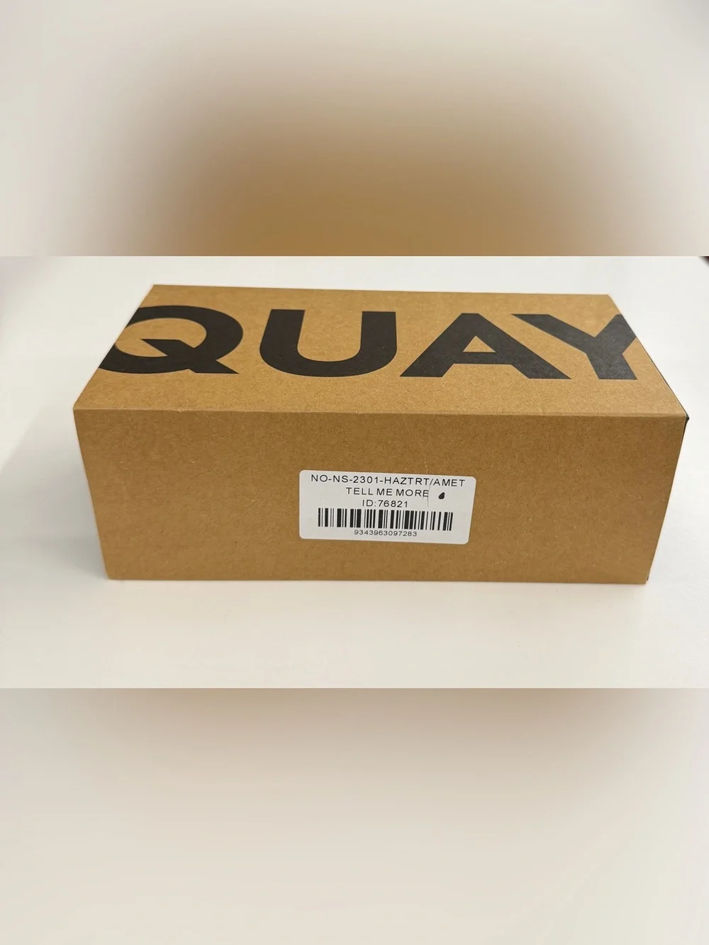 Quay Australia Tell Me More Sunglasses color cHazy Tort w/ Amethyst (HAZTRT/AMET